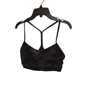 Lululemon deep gray spaghetti strap work out bra - size 6 - GUC